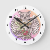 Horloge Gargoyle crâne
