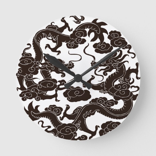 Ronde Horloge gothique Dragon (Recto)