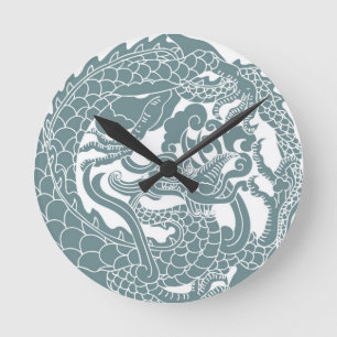 Ronde Horloge gothique Dragon