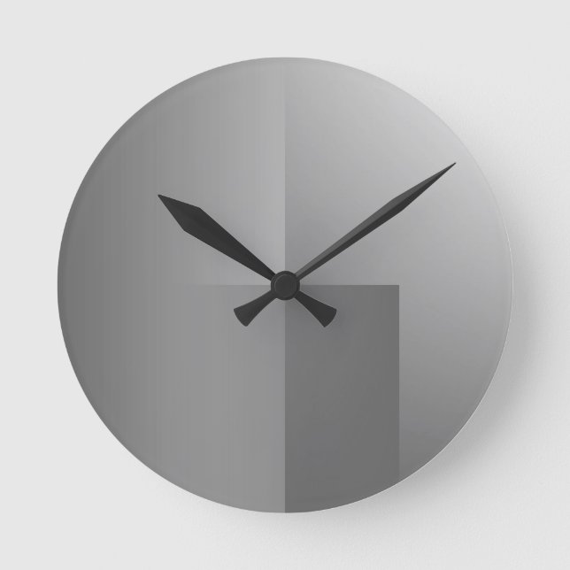 Ronde horloge gris (Recto)