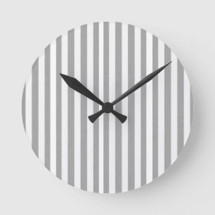 Ronde Horloge Gris et Blanc