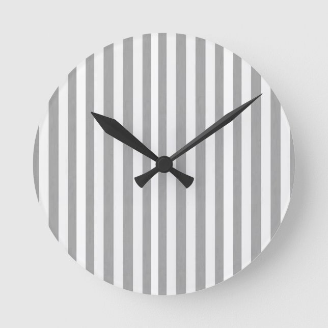 Ronde Horloge Gris et Blanc (Recto)