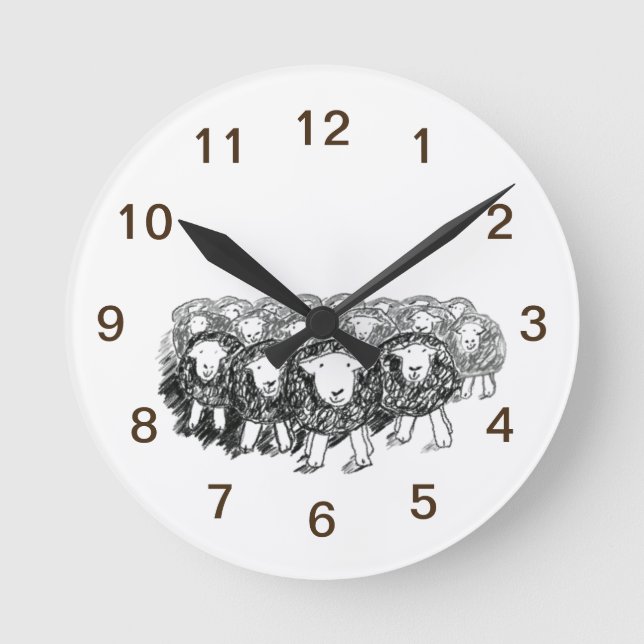 Ronde Horloge Herdwick Flock (Recto)