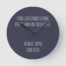 Horloge humoristique