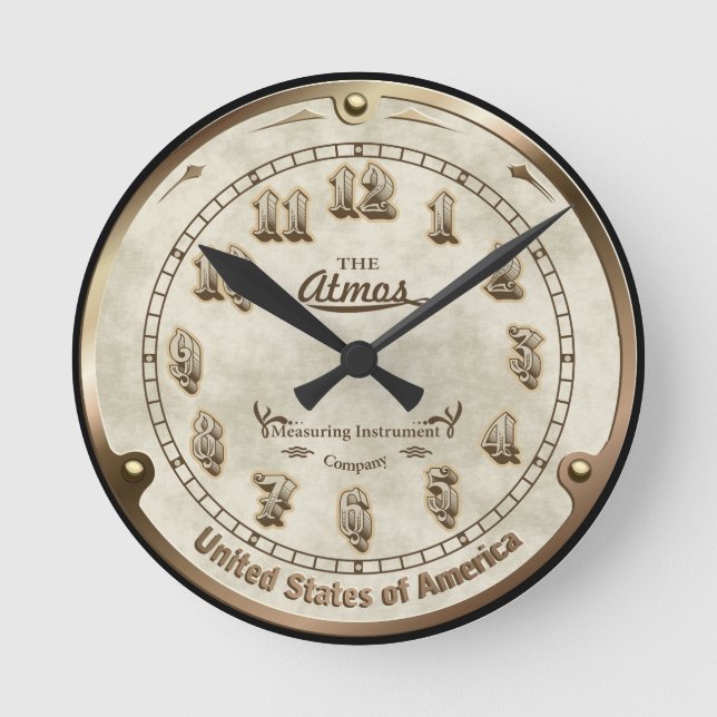 Ronde Horloge imitation style Steampunk rétro (Recto)
