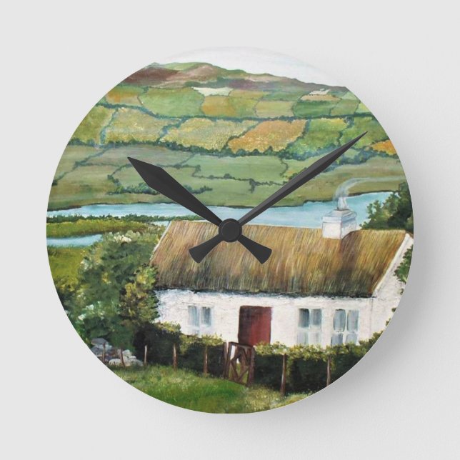 Ronde Horloge Irlandaise Paysage d'Irlande (Recto)