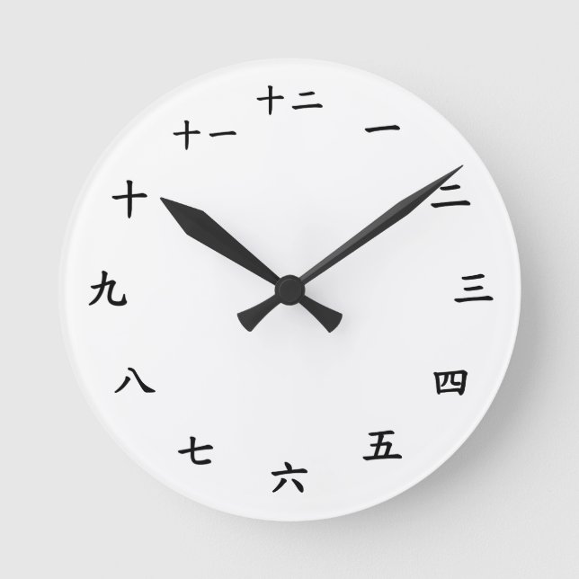 Ronde horloge japonaise (Recto)