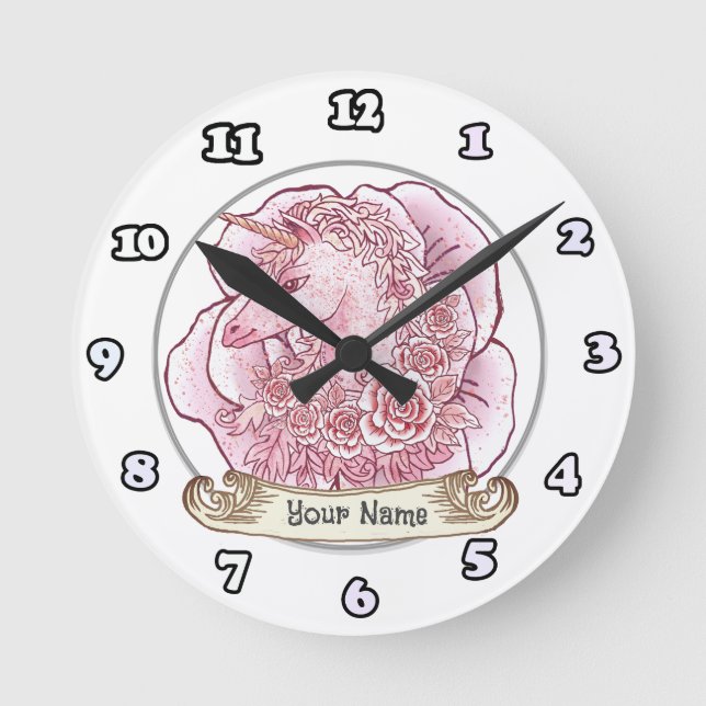 Ronde Horloge Lady Unicorn (Recto)
