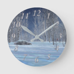 Ronde Horloge légère silencieuse