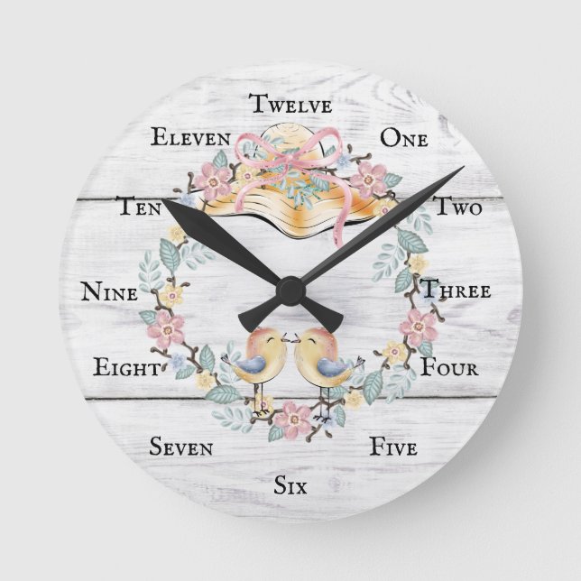 Ronde Horloge Les oiseaux chantent et les Casquettes son (Recto)
