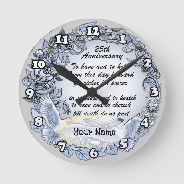 Ronde Horloge Mariage argent (Recto)