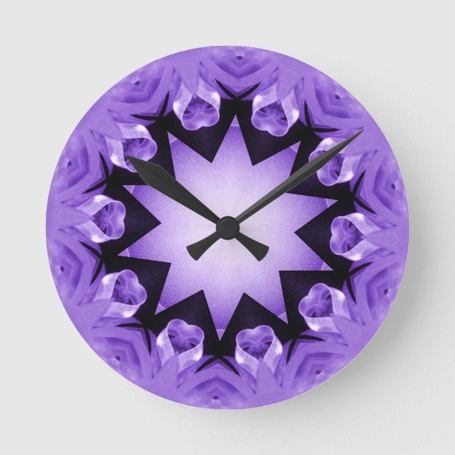 Ronde Horloge mauve_mural (Recto)