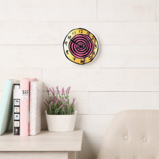 Ronde Horloge Merveilleux Spirale Rose