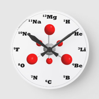 Ronde Horloge moléculaire - Rouge