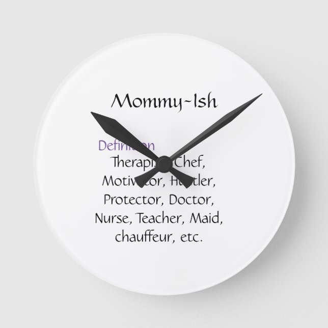 Ronde Horloge Mommy-Ish (Recto)