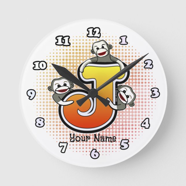 Ronde Horloge Monogram J Sock Monkey (Recto)