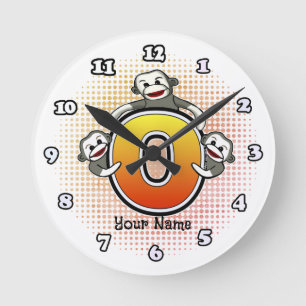 Ronde Horloge Monogram O Sock Monkey