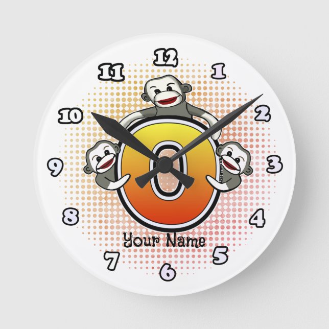 Ronde Horloge Monogram O Sock Monkey (Recto)