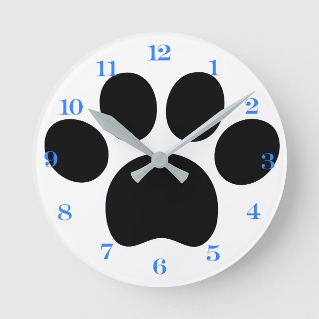 Ronde Horloge Mur Acrylique Paw (Recto)