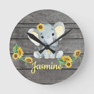 Ronde Horloge Mur Acrylique Rustique, Arrondi, Moyen