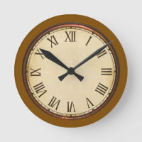 Horloge mural en cuivre et Vintage