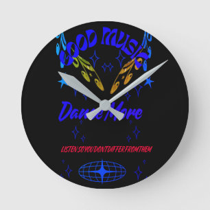 Ronde horloge mural, Music Dance