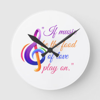 Ronde Horloge musicale avec citation musicale.