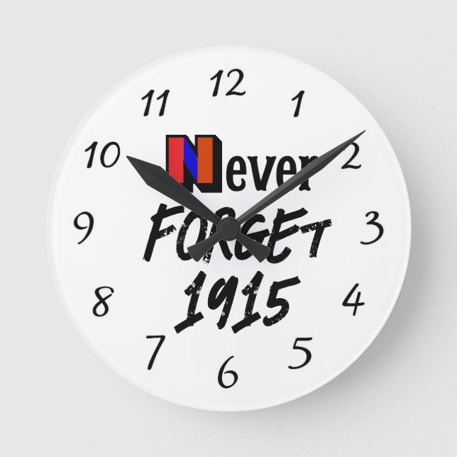 Ronde Horloge Never Forget 1915 (Recto)
