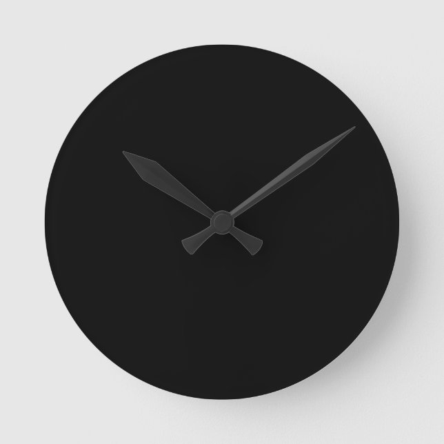 Ronde Horloge noire de minuit (Recto)