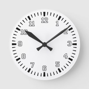 Ronde Horloge noire et blanche