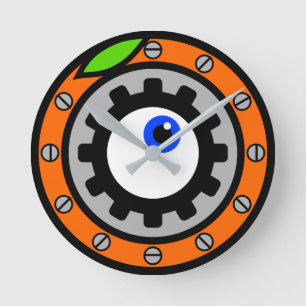 Ronde Horloge orange