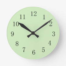 Horloge Pale Tea Green