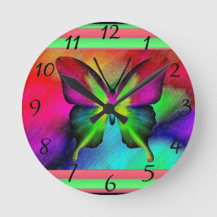 Ronde Horloge papillon