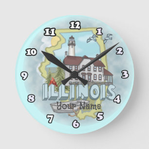 Ronde Horloge phare de l'Illinois