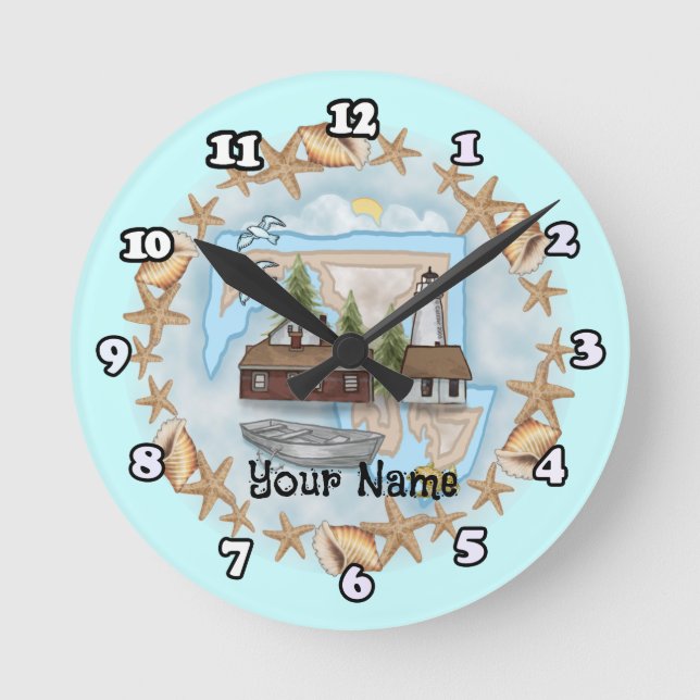 Ronde Horloge phare de Maryland Shells (Recto)