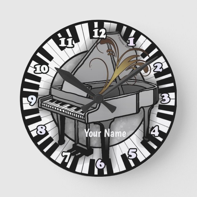 Ronde Horloge piano à queue (Recto)