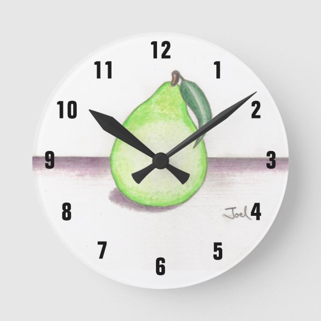 Ronde horloge POIRE FRUITÉE (Recto)
