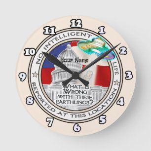 Ronde Horloge politique de science-fiction sans vie inte