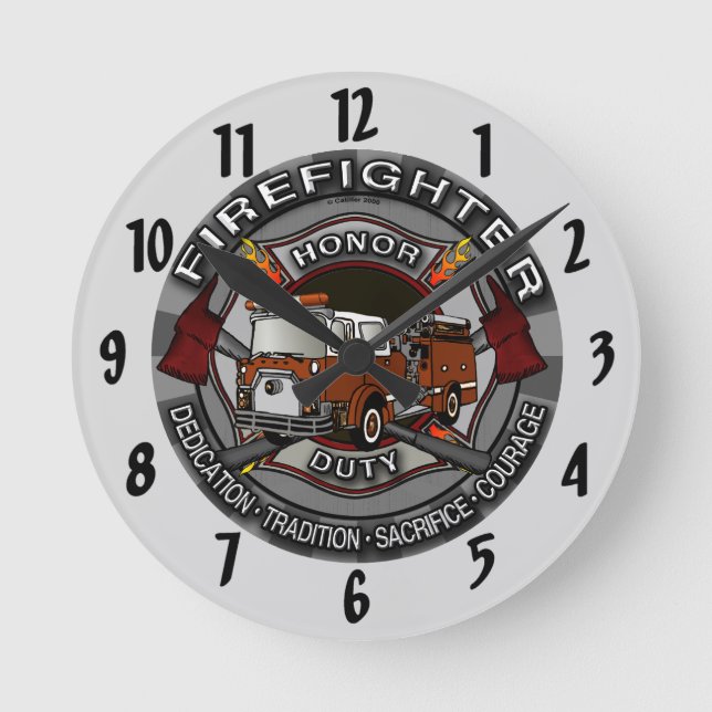 Ronde Horloge Pompiers d'Honneur  (Recto)