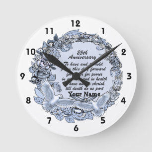 Ronde Horloge pour les Noces d'Argent