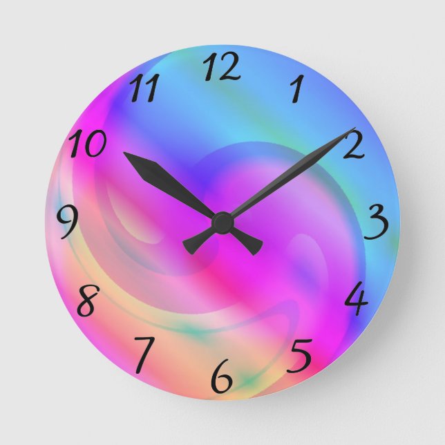Ronde Horloge psychédélique (Recto)