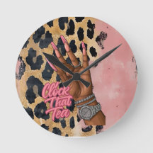 Horloge Que Tea Wall Horloge