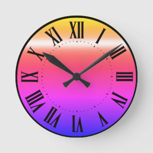 Ronde horloge rétro classique
