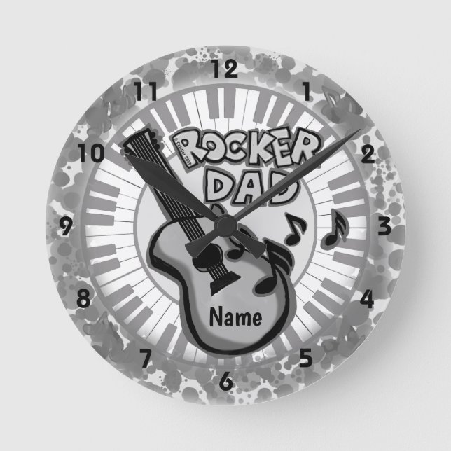 Ronde Horloge Rocker Papa (Recto)