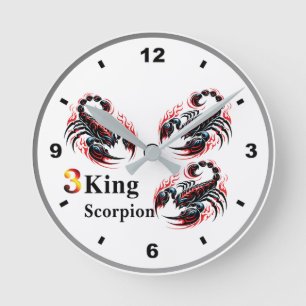 Ronde Horloge Roi Scorpion