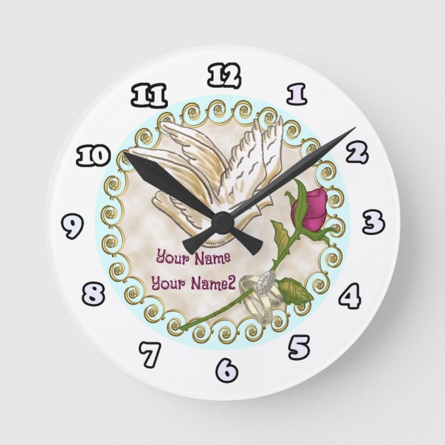 Ronde horloge rose (Recto)