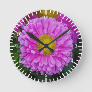 Ronde Horloge rose de fleur de Matsumoto