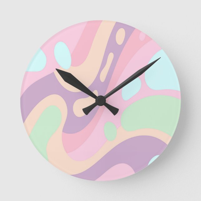Ronde Horloge rose pastel (Recto)