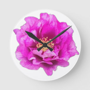 Ronde Horloge Rose Pourpre