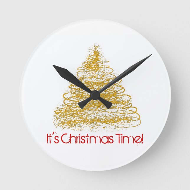 Ronde Horloge saisonnière de Noël (Recto)